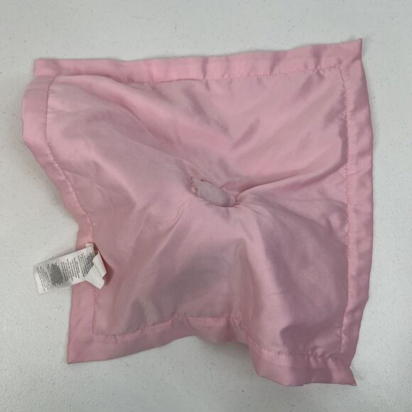 Carters Child of Mine Plush Owl Lovey Pink Heart Dots Security Baby Rattle Satin - Picture 6 of 10